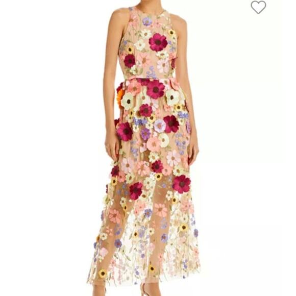 Milly Hannah Embroidered Floral Sleeveless Mini Dress (Altered) - Picture 2 of 11